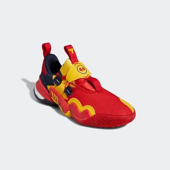 NWT adidas Men\'s Trae Young 1 Shoes,red/bold gold/team navy-Size 11.5 main image 4